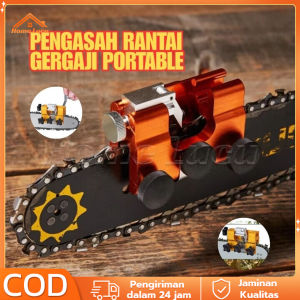 Alat Pengasah Rantai Gergaji Mesin Manual Aluminium Portable Dengan Kepala Gerinda