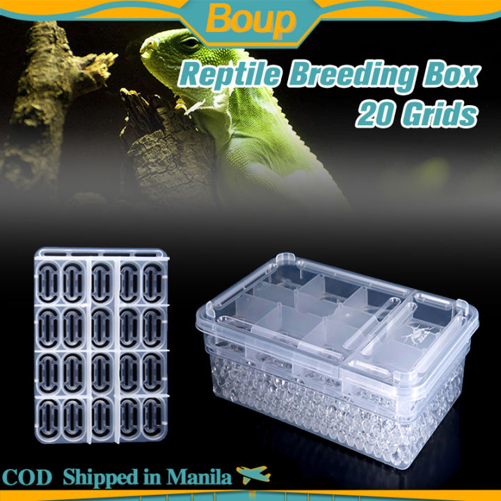 20 Grids Reptile Breeding Incubator Box Reptiles Eggs Incubator Tray