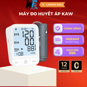 Máy Đo Huyết Áp Bắp Tay KAW Phiên Bản Cao Cấp Màn Hình LCD Lớn Thông báo bằng giọng nói