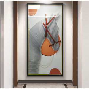 fine horse Handmade three-dimensional physical painting high-end decorative painting atmospheric corridor aisle wall painting