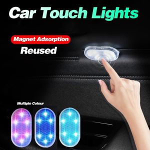 Mini Lampu Sentuh Rechargeable Atap Langit-langit Mobil Lampu Baca LED Mobil Styling Sentuh-Lampu Sensor Sentuh
