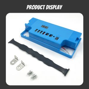 12V battery cover with multiple USB ports fast charging independent switch intelligent digital