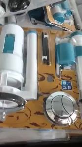 2PCS Toilet Flush Set Full Set Toilet Cistern Water Tank Valve Toilet Water Tank Flush Inlet Valve Easy to install