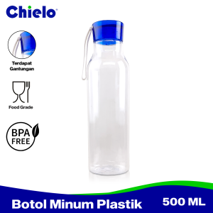 CHIELO Botol Minum Premium Tumbler Colada 500 ml Plastik Transparan Water Bottle BPA Free