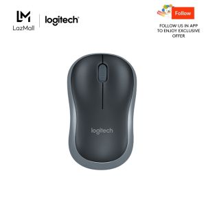 Logitech M185 Wireless Mouse 2.4GHz with USB Mini Receiver 12-Month Battery Life 1000 DPI Optical Tracking Ambidextrous Compatible with PC Mac Laptop