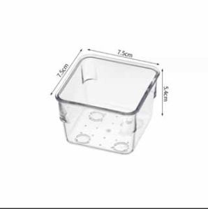 กล่องแบ่งช่องในลิ้นชัก กล่องอเนกประสงค์ จัดระเบียบลิ้นชัก ช้อนส้อม เครื่องเขียน เครื่องสําอาง อะคริลิคใส มี8ไซต์