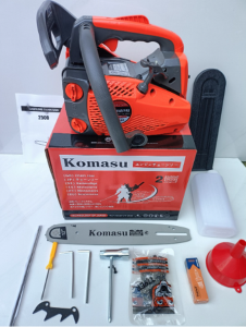 Máy cưa xích chạy xăng tay cụt komasu mini 25cc máy cưa sích cưa gỗ nhẹ khỏe tiếp kiệm nguyên liệu