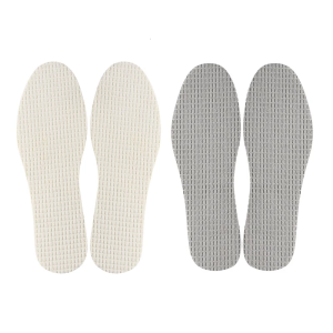 4 Pairs Adults Sweat Proof Barefoot Shoe Insoles with Terry Cloth Layer Enhances Airflows for Gym Work Casual Footwear