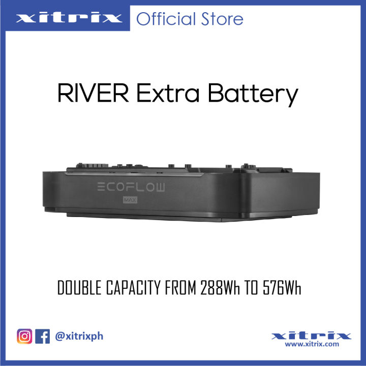 EcoFlow RIVER Extra Battery ( Super fast RECHARGE FROM 0 TO 80 WITHIN