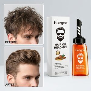 【discount store】2-in-1 Hair Styling Gel & Wax with Comb for Men Ultra Strong Hold Fast Drying Sweat-Proof Matte Finish Fluffy Hair Styling Cream