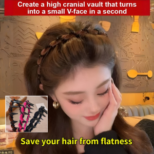 Headband Increase Hair Volume High Cranial Vault Headwear Black Crystal Pearl Embellishment Like