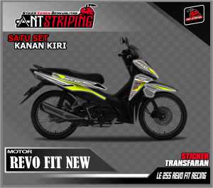 Striping Stiker Motro Revo Fit New Semifull List Variasi Stiker UV Transparan Motif Racing LE255