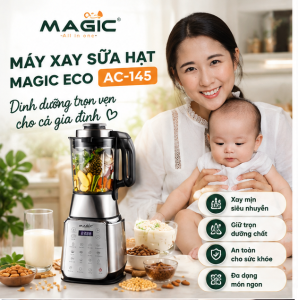 🥛 Máy Làm Sữa Hạt MAGIC Eco AC-145 1.75L – 15 Chức Năng Xay Mịn Nấu Nhanh Tự Làm Sạch
