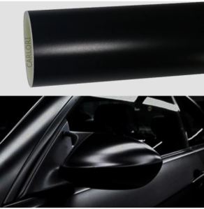 ⚫ 3D Matte Black Car Protection Vinyl Film Car Wrap Stickers for Auto Exterior and Interior Car Body Motorcycle Office Use Desktop Stylish Custom DIY Stiker Kereta