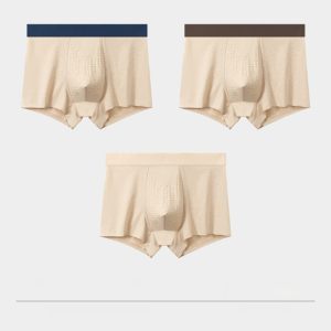 Mens Underwear Real Massage Granules Oyster Essence 10A Antibacterial Inner Crotch Sports Shorts Loose Boxer Shorts Comfortable Without Getting Stuck