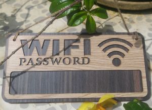Bảng Ghi Mật Khẩu Password Wifi Bằng Gỗ Xinh Xắn
