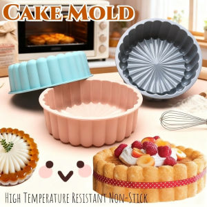 Silicone Round Cake Mold High Temperature Resistant Non-Stick DIY Pudding Baking Mold Tools Kitchen
