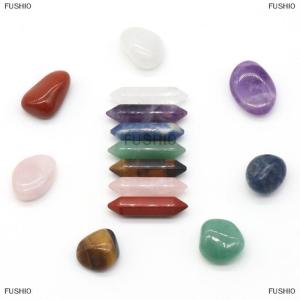 [COD] FUSHI0 14pcs Seven Chakra Energy Healing Stone Natural Ornaments Gifts
