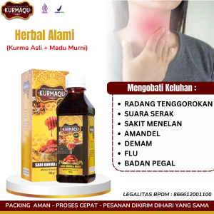 Kurmaqu Obat Radang Tenggorokan Suara Serak Sakit Menelan Amandel Batuk Demam Flu Badan Pegal