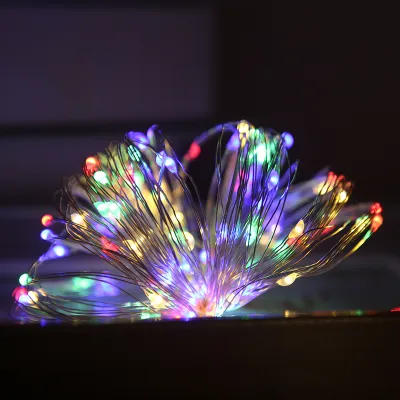 T&Y Lampu Tumblr Kawat Mini 10 Meter 100 LED Lampu Hias Tumbler Dekorasi Gift Box Bucket Balon Fairy Light Led Baterai Perlengkapan Dekorasi Rumah Indoor dan Outdoor