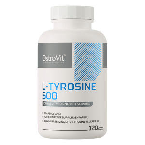 Thực Phẩm Bảo Vệ Sức Khoẻ OstroVit L-Tyrosine 500 120 viên - - Giảm căng thẳng và mệt mỏi: L-Tyrosine thúc đẩy sản xuất các hormone chống căng thẳng giúp bạn bình tĩnh và tập trung khi chịu áp lực. - Tiện lợi và dễ sử dụng: Mỗi viên nang cung cấp 500mg