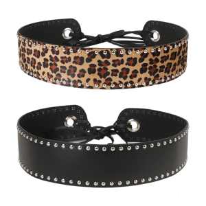 Phổ Biến Vành Đai Cho Phụ Nữ Ren Lên chất liệu da PU Vành Đai Punk Đinh Tán Studded Dây Thắt Lưng Cho Ăn Mặc Áo Len Mát Cô Gái trang trí eo