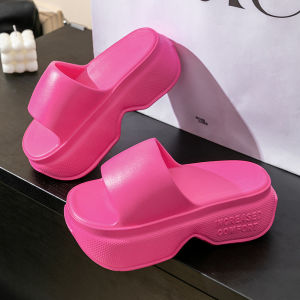 [Free Shipping] Super Thick-Soled Womens Summer Outdoor Slippers 2026 New Beach Eva Non-Slip Height-Increasing Sandals for Women