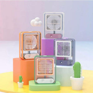 ✅100% Original JCAM Desktop Humidifier Cooler Spray Mist Fan Air Cooling Fan with 7 Colors LED