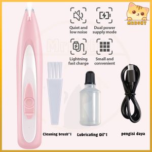 Pencukur Bulu Pet / Elektrik Pet Clipper / Cukur Bulu Kucing Anjing / Alat Cukur Bulu Kucing