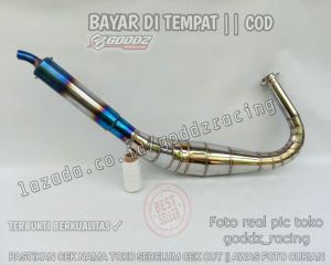 Knalpot Rx King Kolong Tello Cobra Ujung Biru Suara Jos Spesial Promo Ahir Tahun