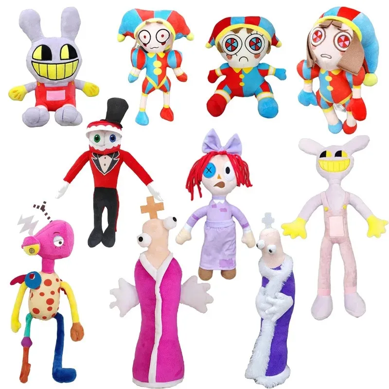 The Amazing Digital Circus Plush Toys 13.8, Pomni&Jax Plushies Toy for TV  Fans Gift, Cute Stuffed Figure Pomni Jax Doll for Kids and Adults Birthday
