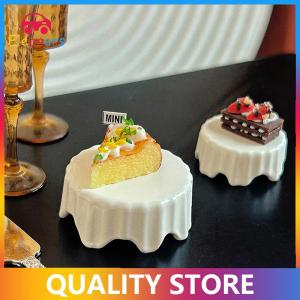 [Eleanor] 3 cái búp bê phụ kiện cô gái Đồ chơi quy mô 1 12 miniatuare Dollhouse bánh đứng món tráng miệng trang trí món ăn