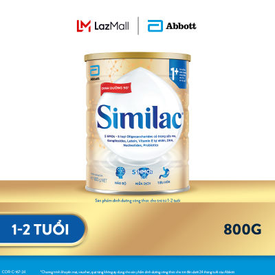 Sữa bột Similac 1+ 800g trẻ từ 1-2 tuổi