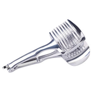 Stainless Steel Kitchen Handheld Orange Lemon Slicer Tomato Cutting Clip Fruit Slicer Onion Slicer KitchenItem Cutter Accessorie