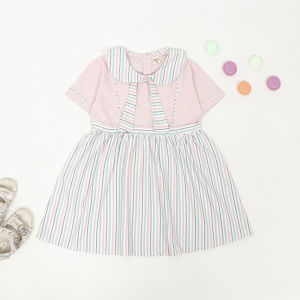 Little Esquina Couple Set dress dan Kemeja set Le2137