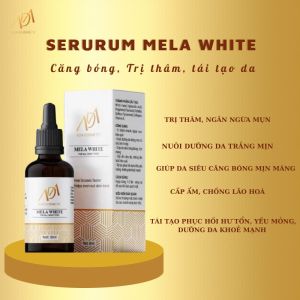 SERUM MELA WHITE MỜ THÂM NHANH TRẮNG DA CĂNG BÓNG NGỪA MỤN CẤP ẨMCHỐNG LÃO HÓA HIỆU QUẢ TÁI TẠO PHỤC HỒI HƯ TỔN YẾU MỎNG DƯỠNG DA KHỎE MẠNH