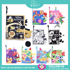 VREN Wild Tail ไม่สามารถฉีกหนังสือนิทานเด็กผ้านุ่มหนังสือของเล่นสัตว์