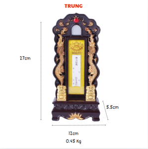 Bài Vị Gia TiênKhung Bài Vị Tưởng NiệmBài Vị Cúng Kiến...[Cao 23cm27cm32cm]