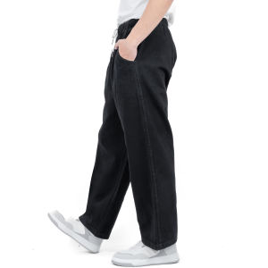 Gizmo - Baggy Pants Relaxed Jeans Pria Celana Baggy Blue Sandwash Gombrong Karet Pinggang Oversize Denim