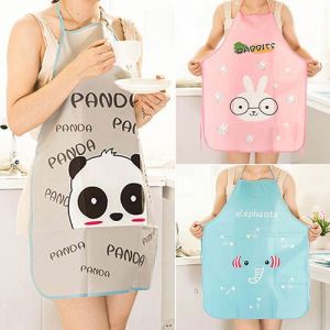 Cute Cartoon Kitchen Waterproof Apron Masak
