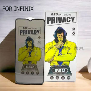 UC88 Tempered Glass ESD Anti Spy Anti privacy Anti static For infinix NOTE 30 PRO GT 10PRO SMART 8 8PRO SMART7 SMART6 SMART5 SMART4 NOTE 12  HOT 11 10 9 PLAY HOT 10S HOT 8 HOT 9