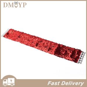 [DMYP] Bling Womens Sequins Elastic Stretch Wide Waist Belt Waistband Casual