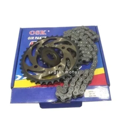 Gir Gear Paket Depan Belakang Set Rantai Jupiter Z Vega R Ukuran Standar Original 15T-36T/428H-104L Termurah