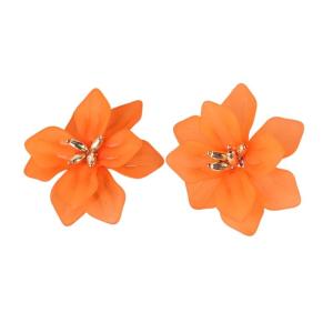 Flower Statement Earrings Modern Ear Woman Earrings Stylish Studs Earrings Resin Texture for Any Occasion