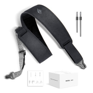 Enya Smart Strap for Guitar Bass and Ukulele - Quick Release Single-Hand Adjustable with Leathery Texture Guitar Strap Enya MS1 Strap