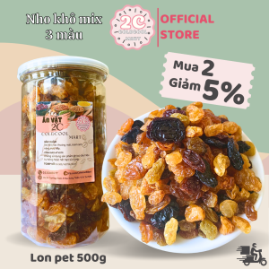 Nho Khô Mix 3 Màu 500g 2c Mart