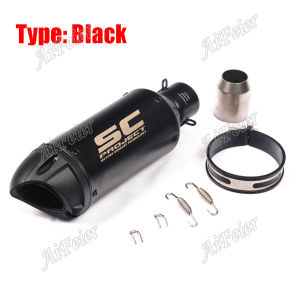 Motorcycle SC Project Exhaust Muffler Stainless Steel Universal 51mm/2.0inch For GSXR250 R15 R25 R3 Z250 Z300