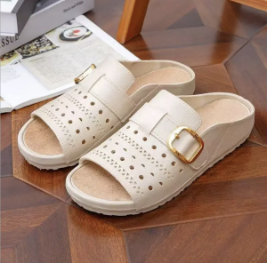 ReTouch Slippers Women Fashion Soft-Soled Flat-Bottomed Summer Breathable Hole Wear Out Non-slip LLJ-2508