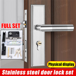 Alloy LOCK SET Silent Doorlock Door knob Hardware Doorknob for Main door 35-45mm Indoor Outdoor