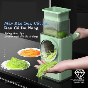 Máy thái lát bào sợi xắt lát rau củ đa năng kèm 6 lưỡi dao cắt - Dụng cụ thái cắt bào sợi rau củ quả đa năng